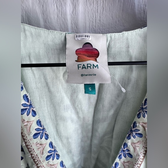 New FARM Rio Ocean Tapestry Maxi Dress Sz: Small $325 - Picture 6 of 10